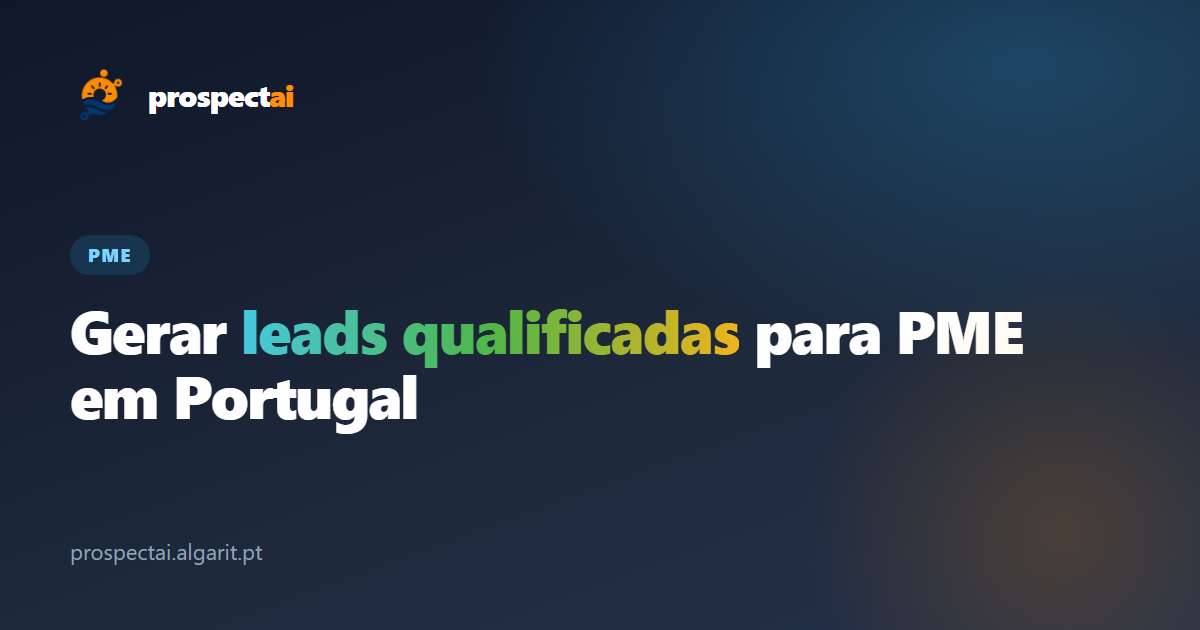 Gerar leads qualificadas para PME